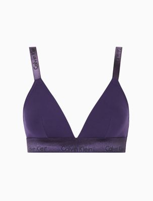 Buy Calvin Klein Underwear Women Lavender Scoop Neck Solid Bralette 