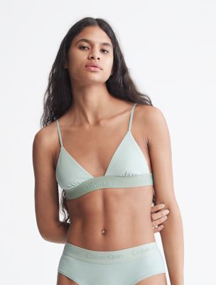 Calvin Klein Women's Modern Cotton Unlined Triangle Crossback