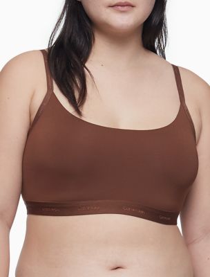 Calvin Klein Plus Size Form To Body lingerie set with tonal logo in