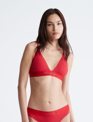 Signature triangle bralette, Calvin Klein