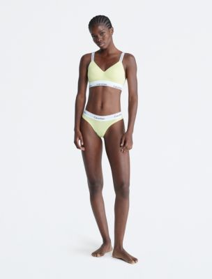 Buy Calvin Klein - Women's Cotton Bralette and Thong Underwear Set