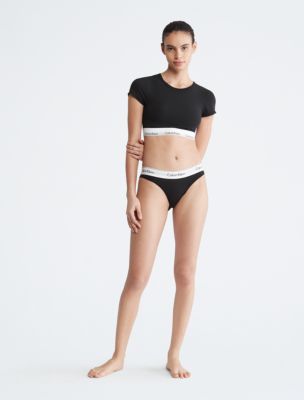 Calvin Klein Underwear Women's T-Shirt Bralette, Black, M: Buy