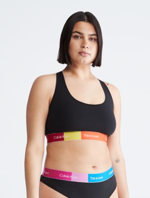 Pride This Is Love Plus Size Colorblock Unlined Bralette