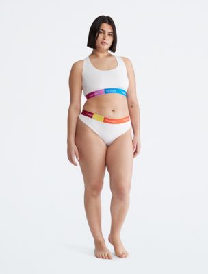 Pride This Is Love Plus Size Colorblock Thong