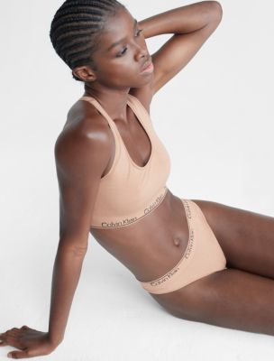 Plt Nude Seamless Rib Racer Back Bra