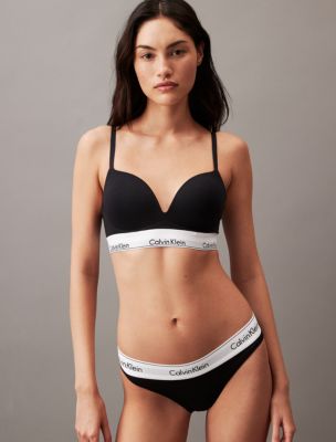 Modern Cotton Push-Up Plunge Bra