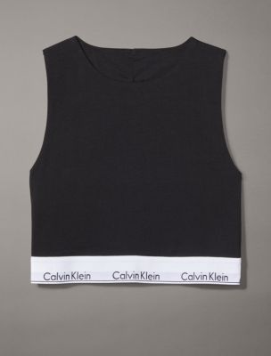 Calvin Klein Modern Cotton Scoop-Neck Logo-Band Bralette QF4393