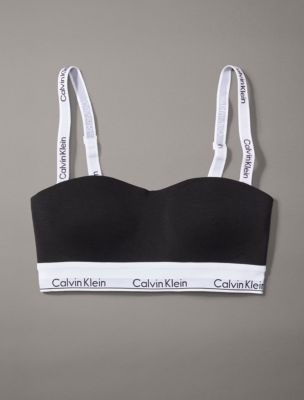 924 Calvin Klein One Coral Lace Strapless Bandeau Bra Bralette S QF1165