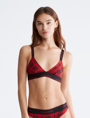 Modern Cotton Holiday Unlined Triangle Bralette
