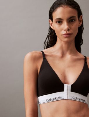 Brassière triangulaire moderne en coton légèrement doublée avec