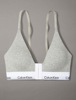 Calvin klein modern cotton grey triangle bra online