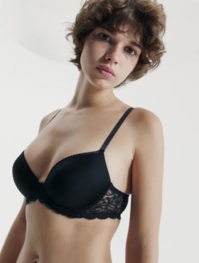 Calvin Klein Women's Seductive Comfort Customized Lift Bra,Dune