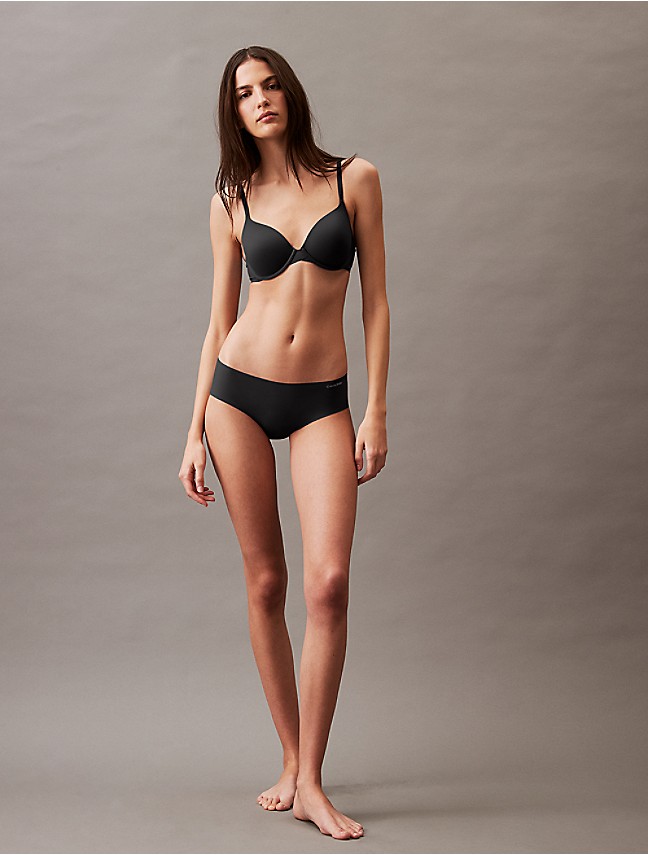 2 PR Calvin Klein Womens Invisibles Hipster Beige Black Size M for sale  online