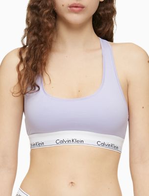 Icon Cotton Modal Unlined Bralette, Vervian Lilac