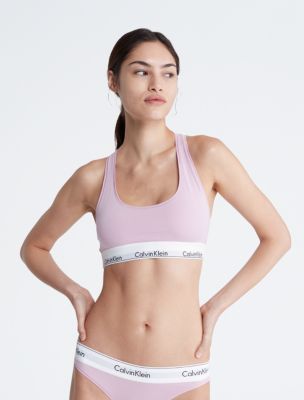 Calvin Klein Underwear Modern Cotton Bralette in Pink