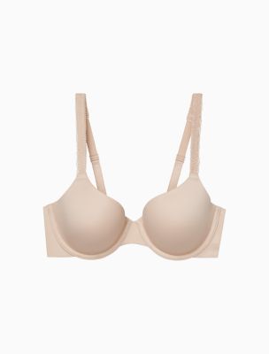 Calvin Klein, Intimates & Sleepwear, Nib Calvin Klein Lightly Lined  Wirefree Microfiber 2pk Bra Nude Size M 5 3c486