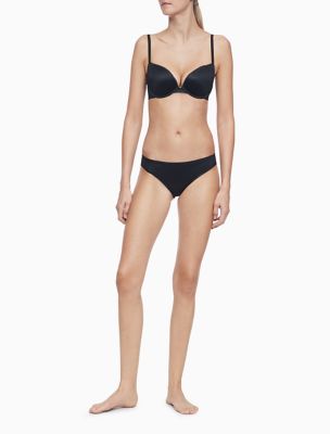 Calvin Klein Sculpted Plunge Push Up Bra Svart