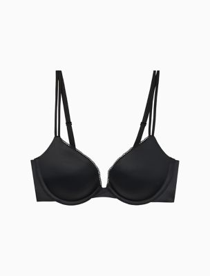Calvin Klein Underwear Plunge Push-Up Bra Black Women's Size 38C L24517