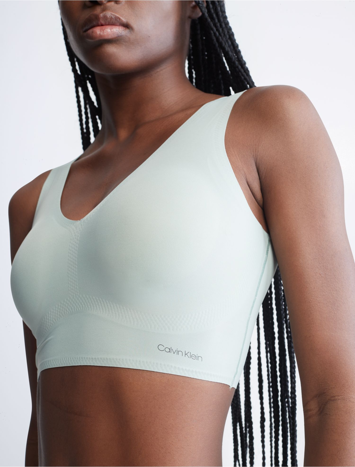 invisibles lightly lined v neck bralette