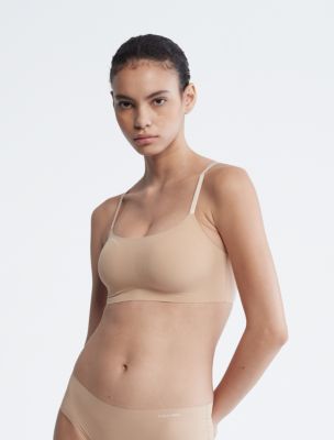 Buy Calvin Klein Underwear Grey Logo Regular Fit Bra for Women