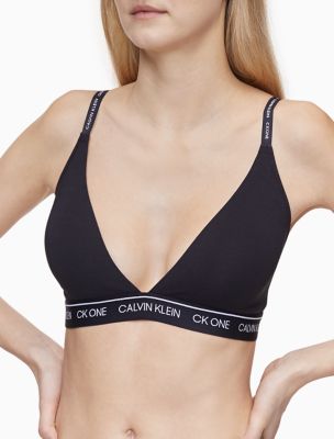 Buy Calvin Klein Women's CK One Cotton Lightly Lined Bralette, Shoreline,  X-Large at