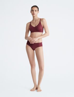 Calvin Klein - Invisibles Lightly Lined Bralette Tawny Port - Onceit