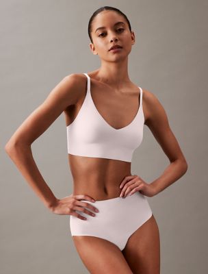 Calvin Klein Underwear Light Lined Triangle Bra in Classic White