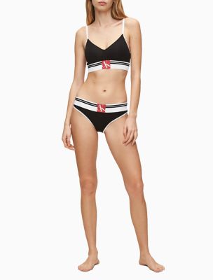 calvin klein lined bralette retro