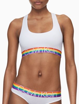 calvin klein rainbow bra