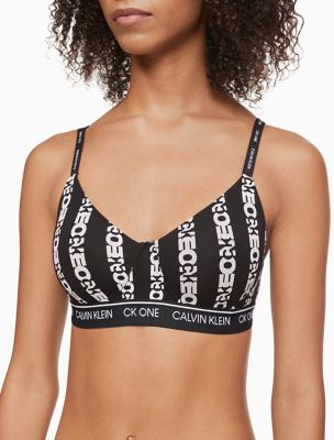 Calvin Klein CK One Cotton Lighty Lined Bralette Wirefree White QF6094 -  Free Shipping at Largo Drive