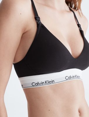 Calvin Klein Underwear Modern Cotton Maternity Bralette in Black