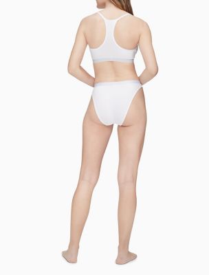 Calvin Klein CEDAR Pure Ribbed High Leg Bikini, US X-Large