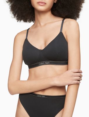 Pure Ribbed Lightly Lined Bralette | Calvin Klein 