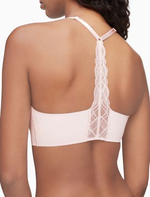 NWT Calvin Klein INVISIBLES Bralette SMALL Blushing Pink Lightly