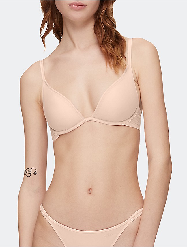 Sheer Marquisette Lace Unlined Triangle Bralette