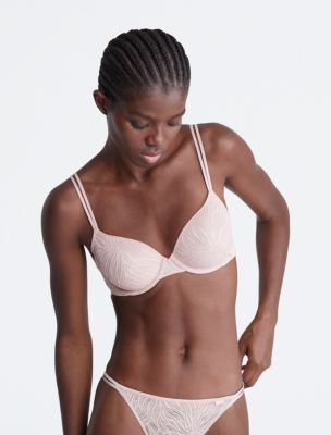 Sheer Marquisette Lace Unlined Triangle Bralette + High Leg Tanga