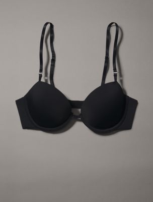 Calvin Klein lightly lined demi bra in chrome grey - ShopStyle