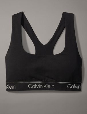 Calvin Klein, Intimates & Sleepwear, Calvin Klein Ck One Cotton Unlined  Bralette Logo Band Strawberry Shake Red Xs