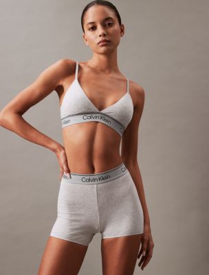 Calvin Klein Underwear Wmns Unlined Bralette Green - Womens - (Sports ) Bras  Calvin Klein Underwear
