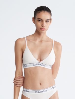 Calvin Klein Athletic Lightly Lined Triangle Bralette + Thong