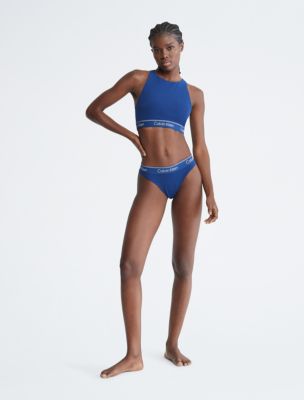 Buy Calvin Klein Unlined Sports Bra In Blue