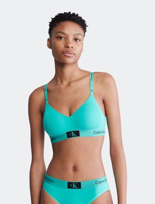 Calvin Klein 1996 Cotton Stretch Lightly Lined Bralette, Fresh Peppermint