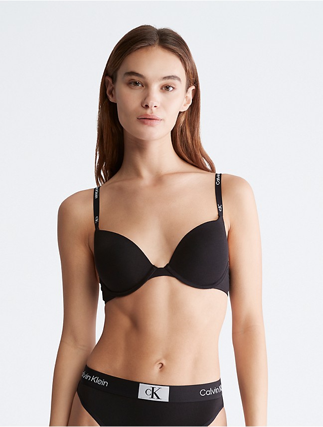 Calvin Klein - The Calvin Klein 1996 Unlined Triangle Bralette and Bikini.  Amplified classics. 90s-inspired design. Shop now