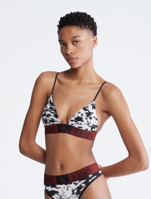 Calvin Klein 1996 Printed Unlined Triangle Bralette
