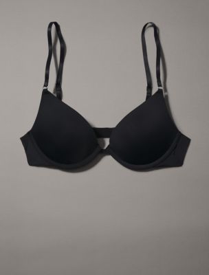 NEW CALVIN KLEIN SIGNATURE PLUNGE PUSH UP BRA SIZE 10D / 32D RRP $79.95 