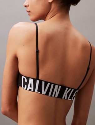 Calvin Klein Intense Power Logo-Print Cotton-Jersey Unlined Bandeau