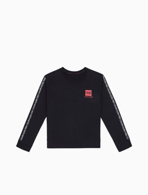 calvin klein 1981 statement crew neck sweatshirt