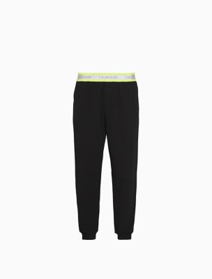 calvin klein neon logo band jogger pant