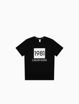 calvin klein 1981 statement crew neck sweatshirt