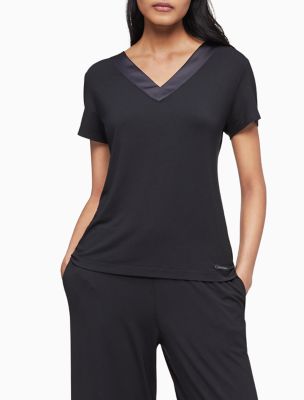 calvin klein women's short sleeve tops